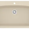 Karran 33" Drop In/Topmount Quartz Composite Kitchen Sink, Bisque, QT-712-BI