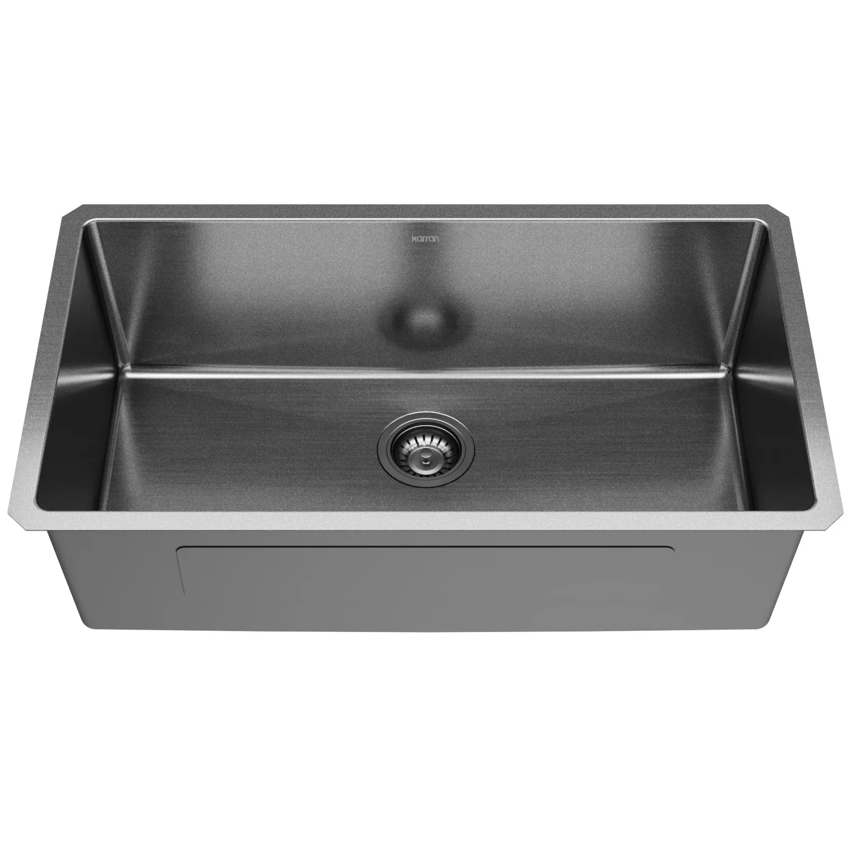 Karran Elite 32" Undermount Stainless Steel Kitchen Sink, Gunmetal Black, EL-79-D1-PK1