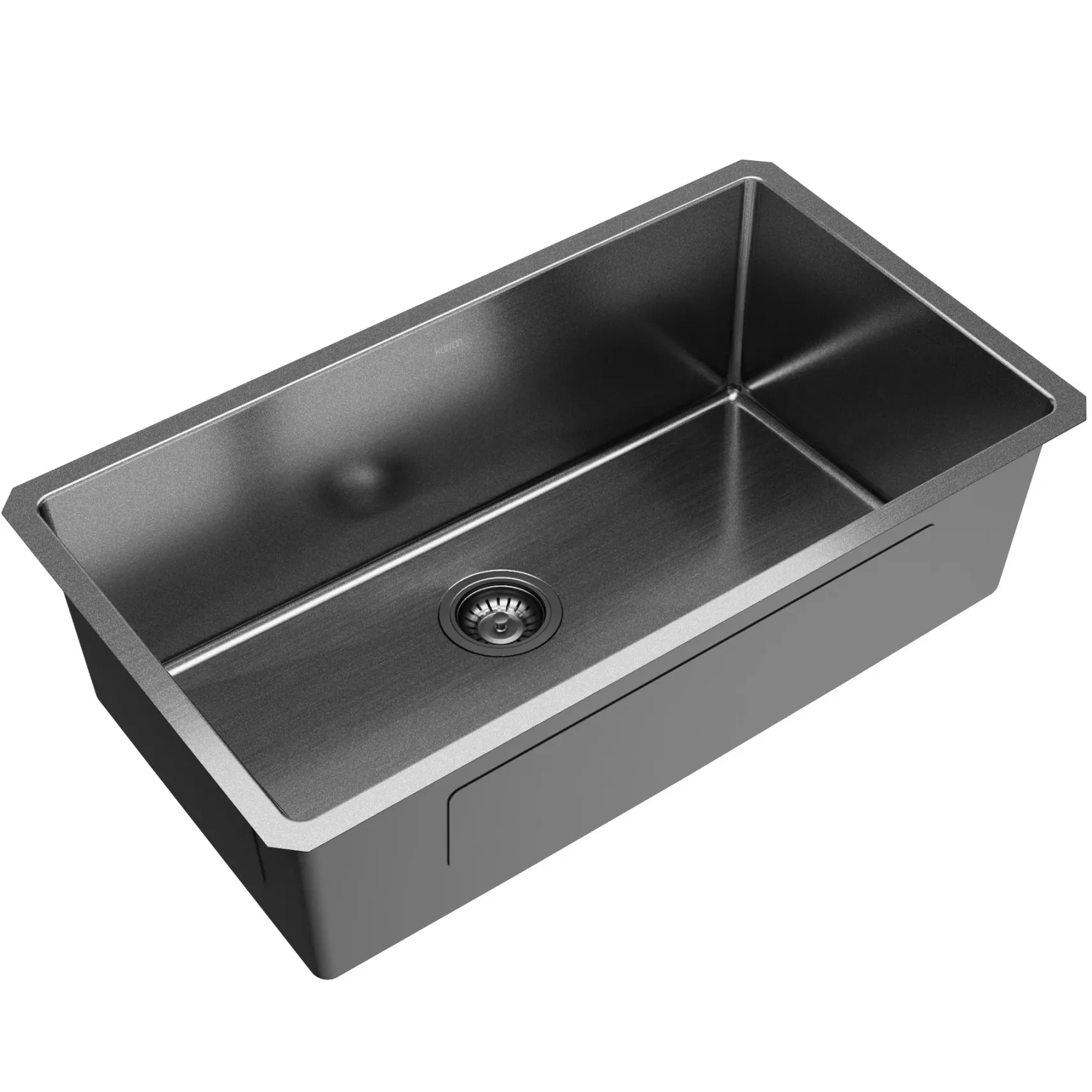 Karran Elite 32" Undermount Stainless Steel Kitchen Sink, Gunmetal Black, EL-79-D1-PK1