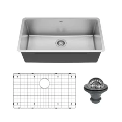Karran Elite 32" Undermount Stainless Steel Kitchen Sink, 16 Gauge, EL-79-PK1