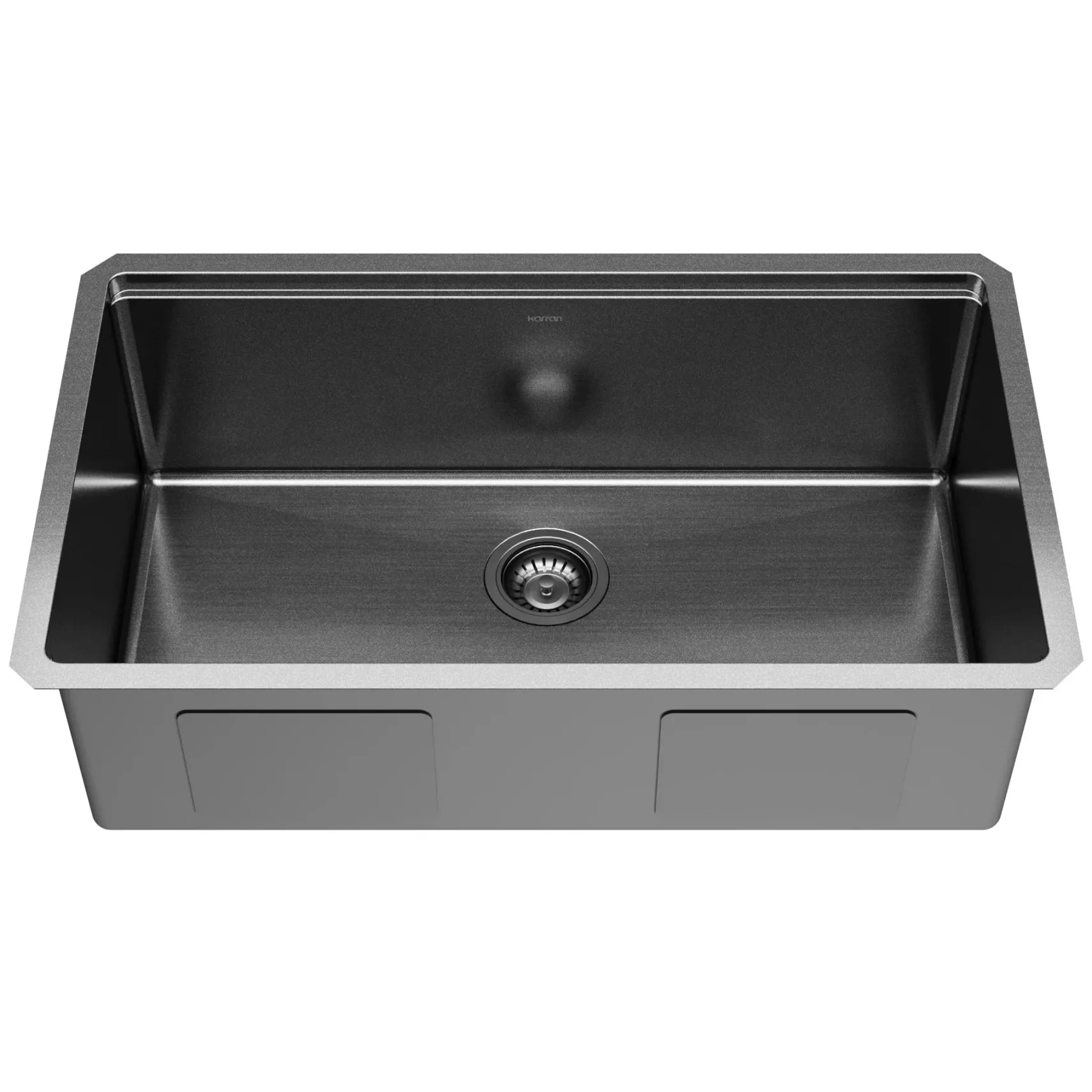 Karran Elite Workstation 32" Undermount Stainless Steel Kitchen Sink, Gunmetal Black, WS-37-D1-PK1