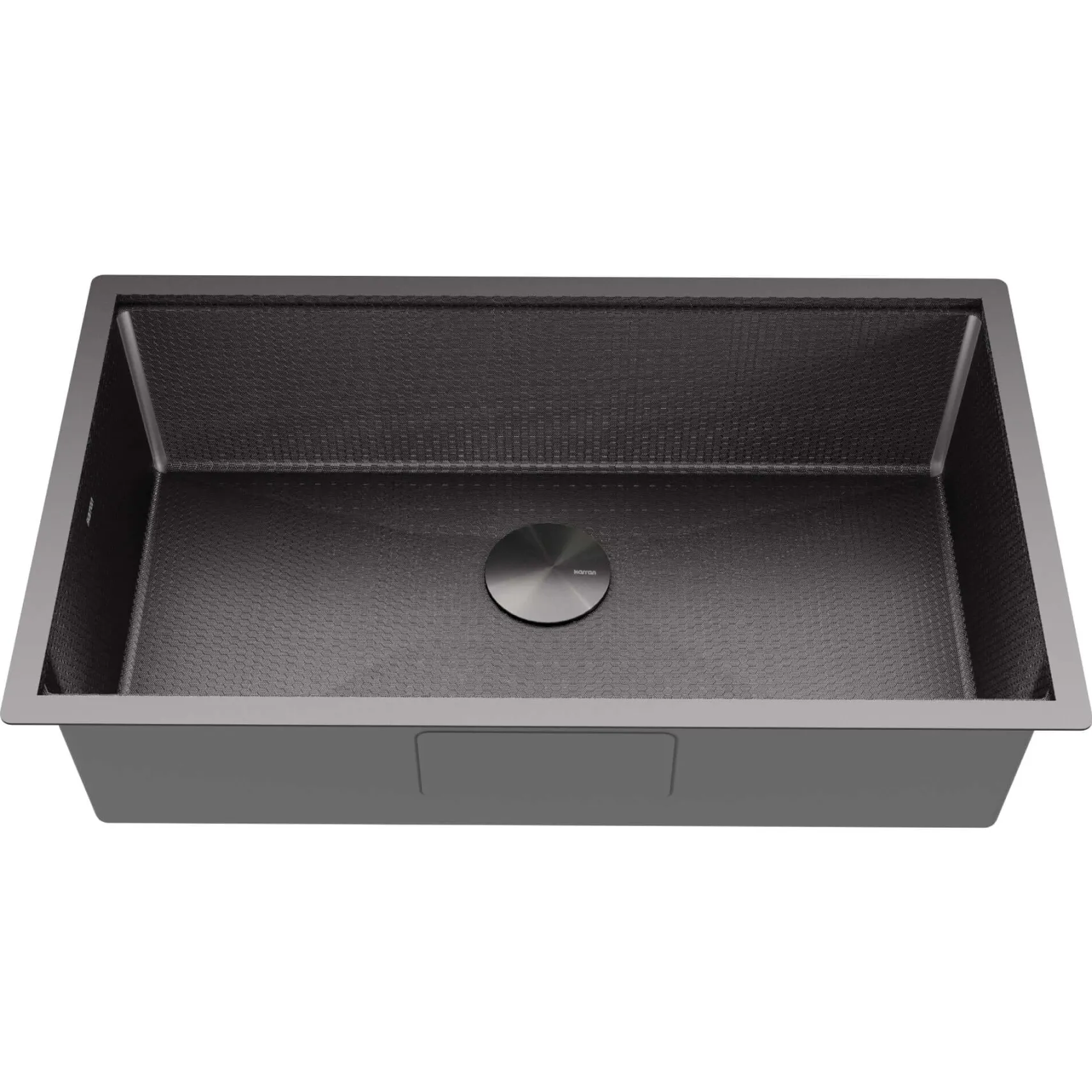 Karran Matrix 32" Undermount Stainless Steel Workstation Kitchen Sink with Accessories, Gunmetal Grey, 16 Gauge, HSU3219SBGG