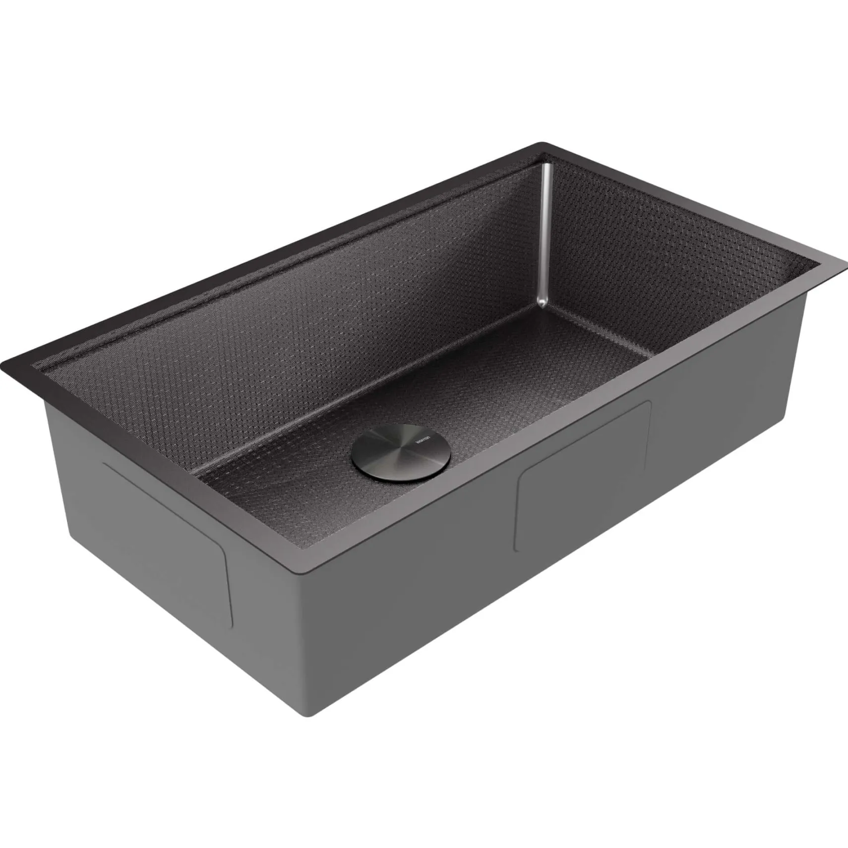 Karran Matrix 32" Undermount Stainless Steel Workstation Kitchen Sink with Accessories, Gunmetal Grey, 16 Gauge, HSU3219SBGG
