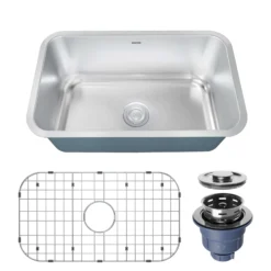 Karran Profile 30" Undermount Stainless Steel Kitchen Sink with Accessories, 18 Gauge, PRU35-PK1
