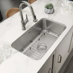 Karran Profile 30" Undermount Stainless Steel Kitchen Sink with Accessories, 18 Gauge, PRU35-PK1