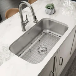 Karran Profile 32" Undermount Stainless Steel Kitchen Sink with Accessories, 18 Gauge, PRU36-PK1