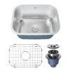 Karran Profile 23" Undermount Stainless Steel Kitchen Sink with Accessories, 18 Gauge, PRU37-PK1