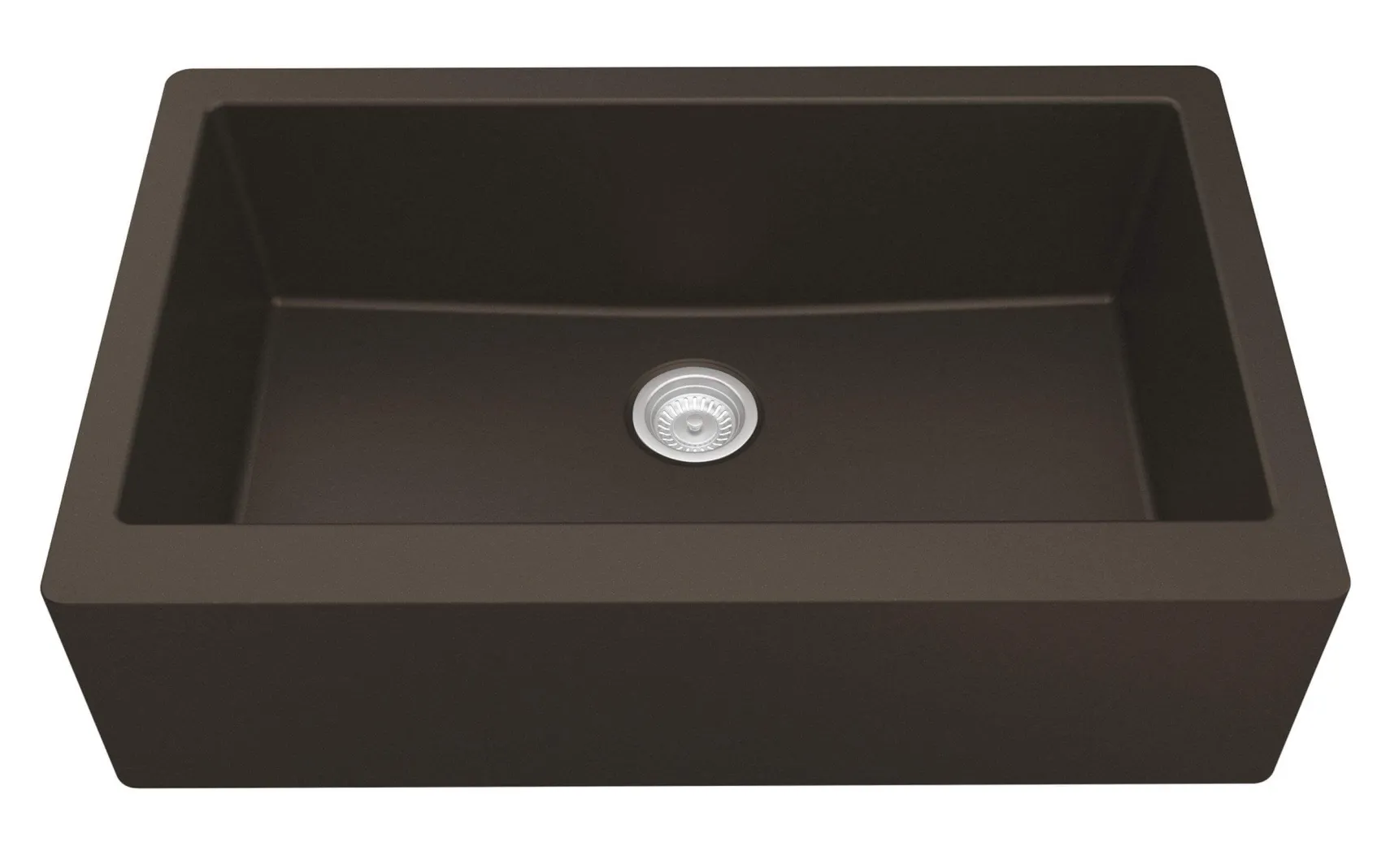 Karran 34" Quartz Composite Farmhouse Sink, Brown, QA-740-BR