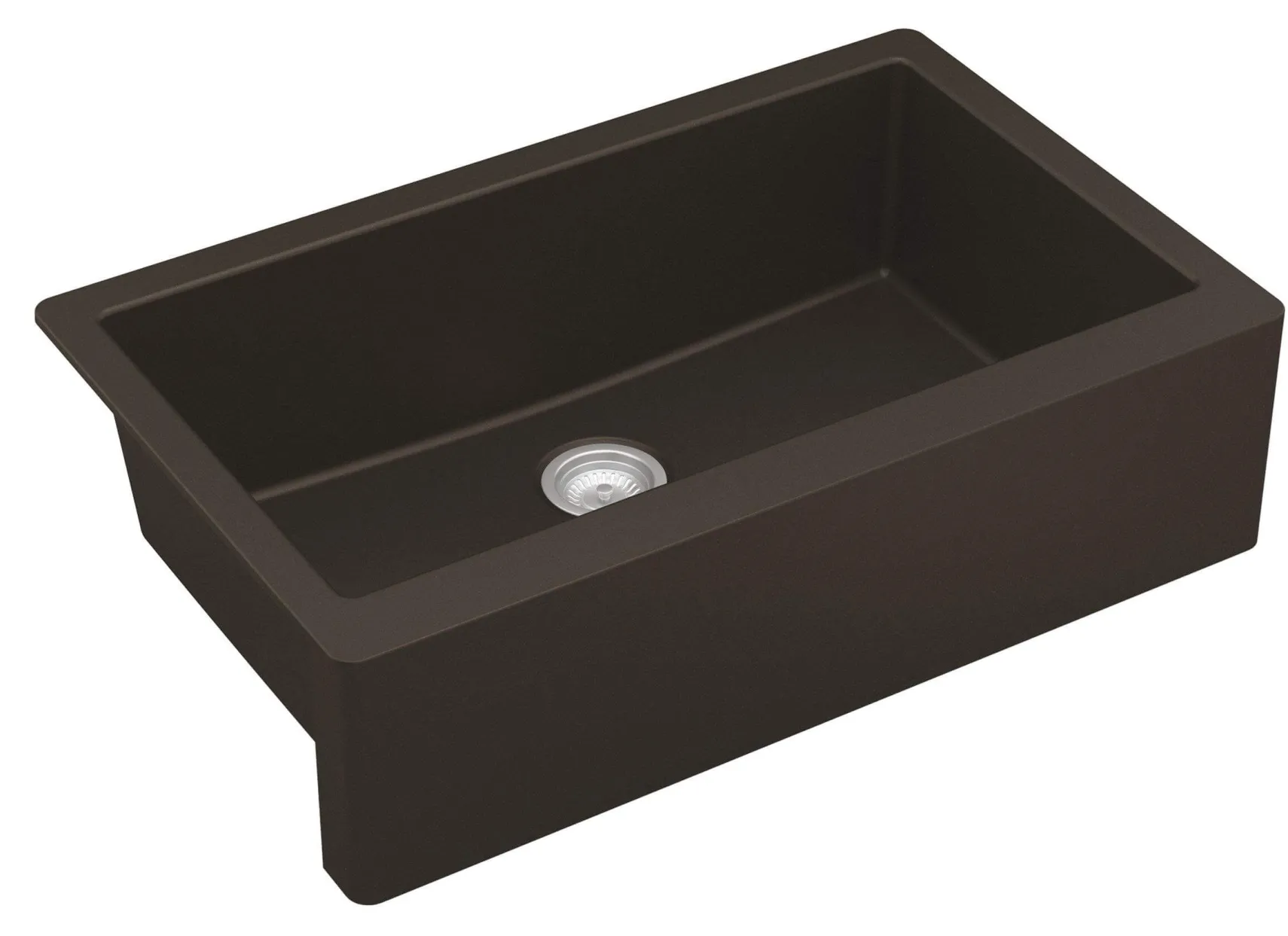 Karran 34" Quartz Composite Farmhouse Sink, Brown, QA-740-BR