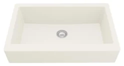 Karran 34" Quartz Composite Retrofit Farmhouse Sink, White, QAR-740-WH