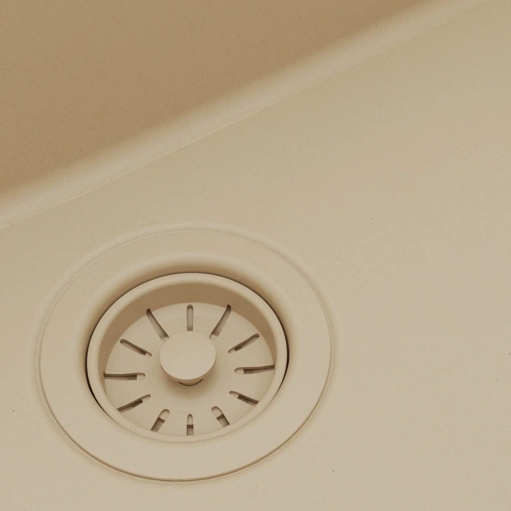 Karran 34" Quartz Composite Retrofit Workstation Farmhouse Sink, Bisque, QARWS-740-BI-PK2