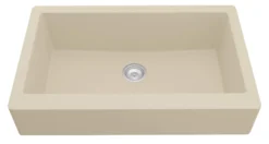 Karran 34" Quartz Composite Retrofit Farmhouse Sink, Bisque, QAR-740-BI
