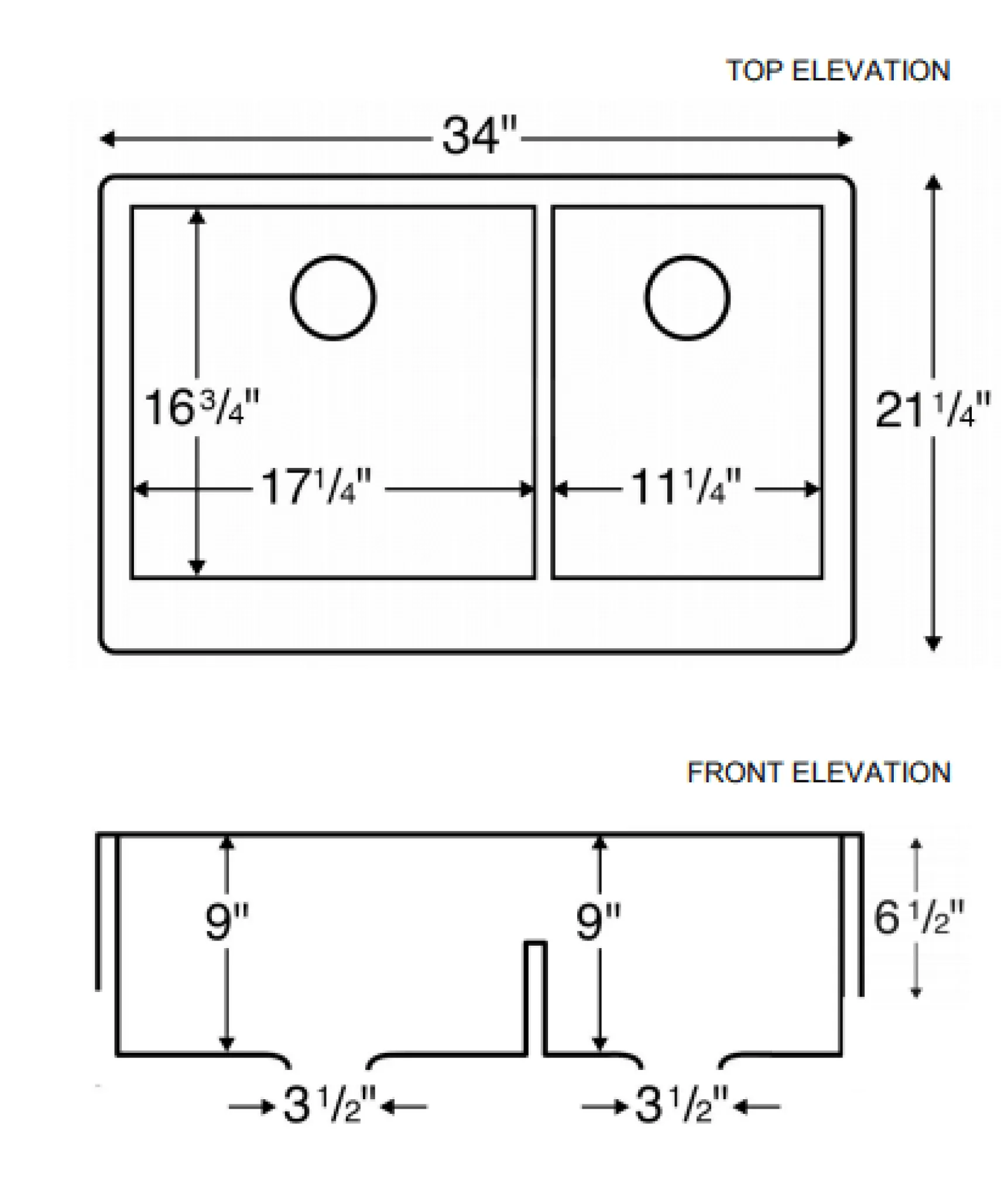 Karran 34" Quartz Composite Retrofit Farmhouse Sink, 60/40 Double Bowl, Grey, QAR-760-GR