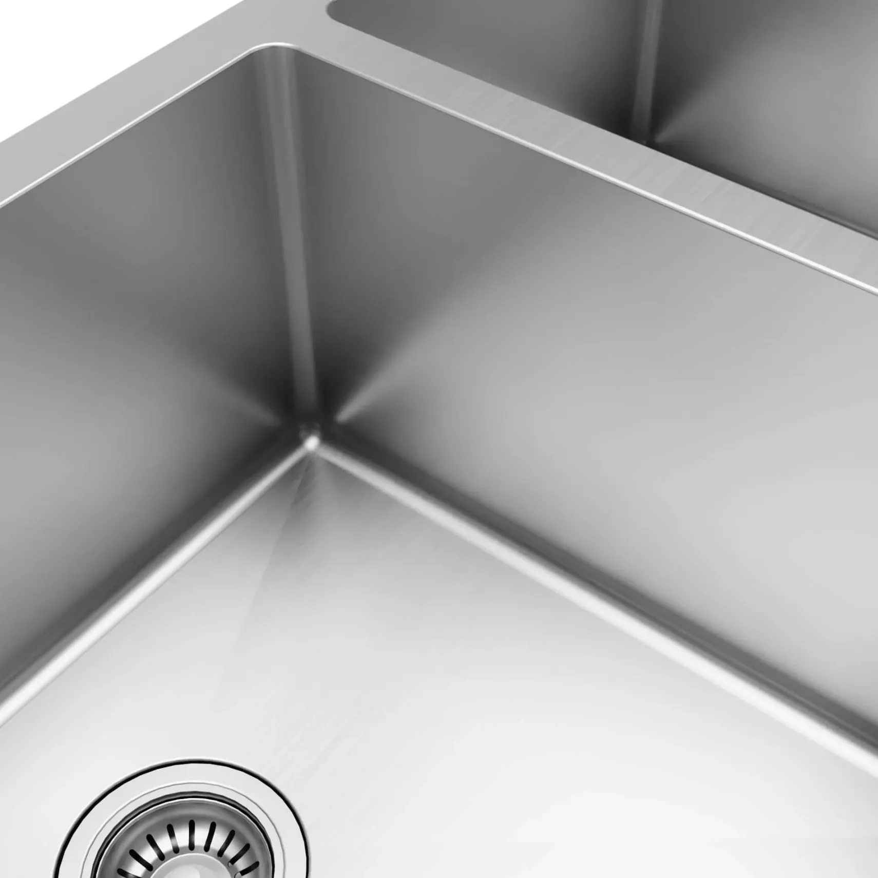 Karran 36" Stainless Steel Farmhouse Sink with Accessories, 60/40 Double Bowl, 16 Gauge, EL-87-PK1