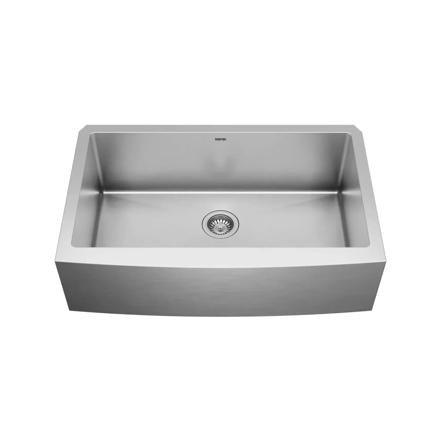 Karran 33" Stainless Steel Farmhouse Sink, 16 Gauge, EL-84-PK1