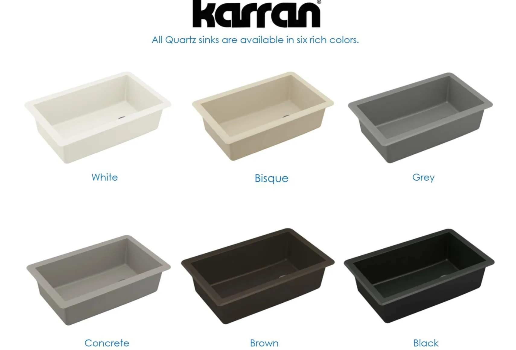Karran 32" Undermount Quartz Composite Kitchen Sink, Brown, QU-670-BR-PK1