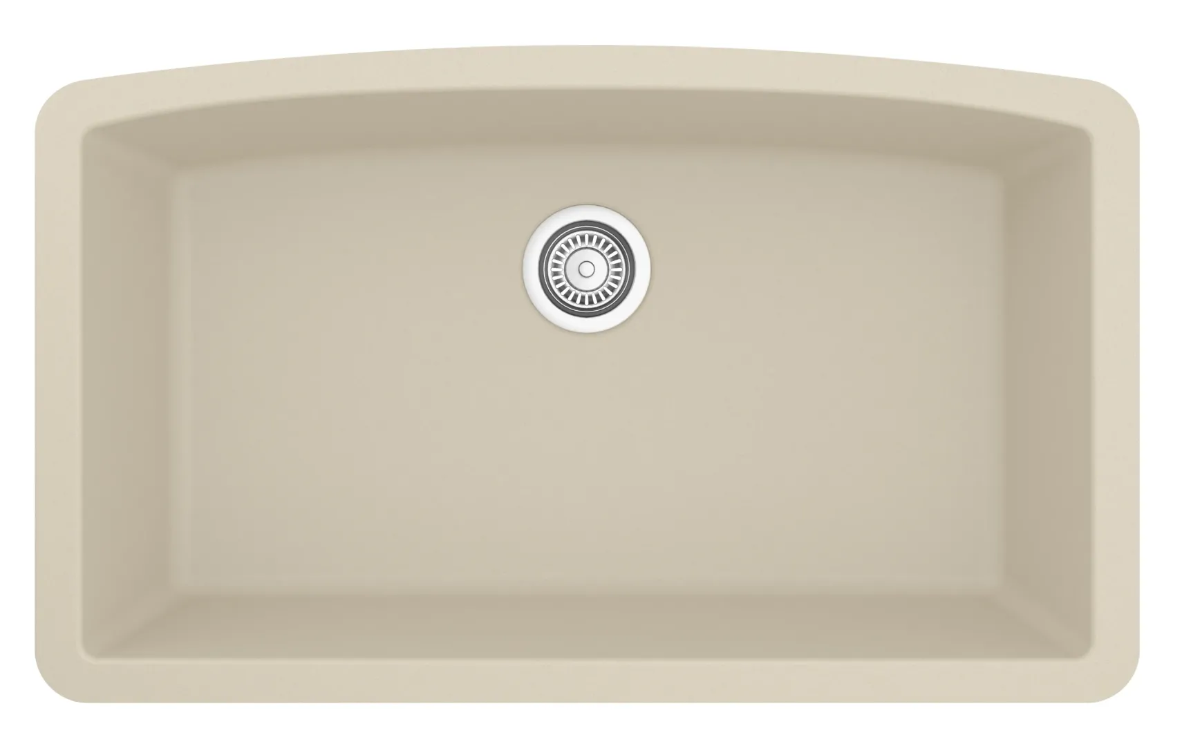 Karran 33" Undermount Quartz Composite Kitchen Sink, Bisque, QU-712-BI