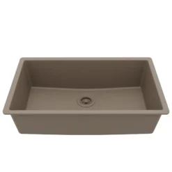 Karran 32" Undermount Quartz Composite Kitchen Sink, Concrete, QU-812-CN