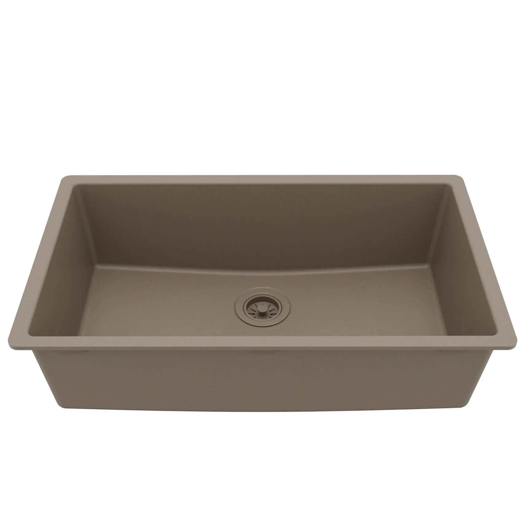 Karran 32" Undermount Quartz Composite Kitchen Sink, Concrete, QU-812-CN