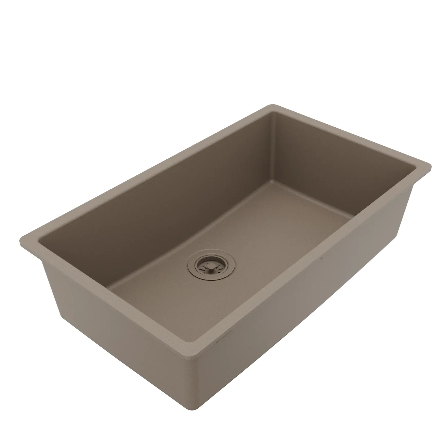 Karran 32" Undermount Quartz Composite Kitchen Sink, Concrete, QU-812-CN