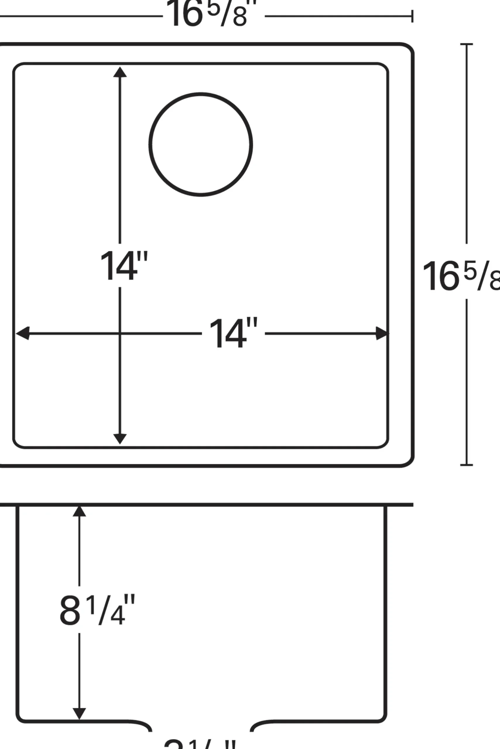 Karran 17" Undermount Quartz Composite Kitchen Sink, Grey, QU-690-GR