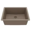 Karran 24" Undermount Quartz Composite Kitchen Sink, Concrete, QU-820-CN