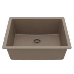 Karran 24" Undermount Quartz Composite Kitchen Sink, Concrete, QU-820-CN