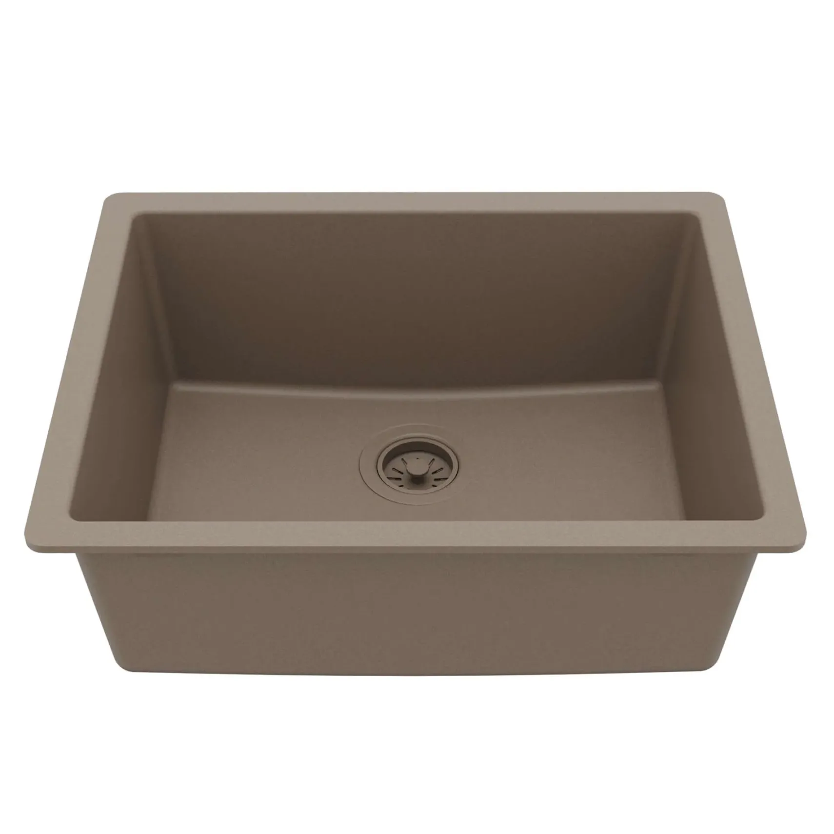 Karran 24" Undermount Quartz Composite Kitchen Sink, Concrete, QU-820-CN