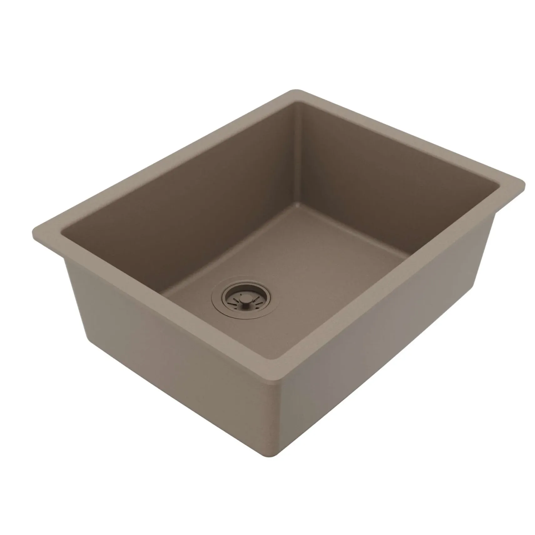 Karran 24" Undermount Quartz Composite Kitchen Sink, Concrete, QU-820-CN
