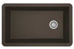 Karran 32" Undermount Quartz Composite Kitchen Sink, Brown, QU-670-BR