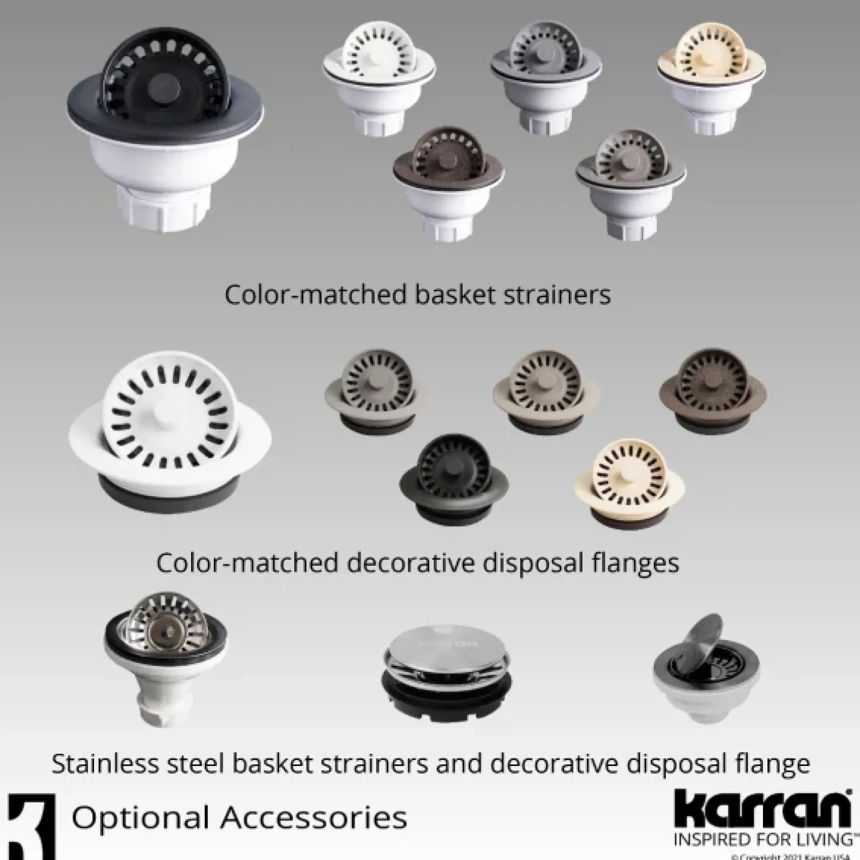 Karran 32" Undermount Quartz Composite Kitchen Sink, Brown, QU-712-BR-PK1
