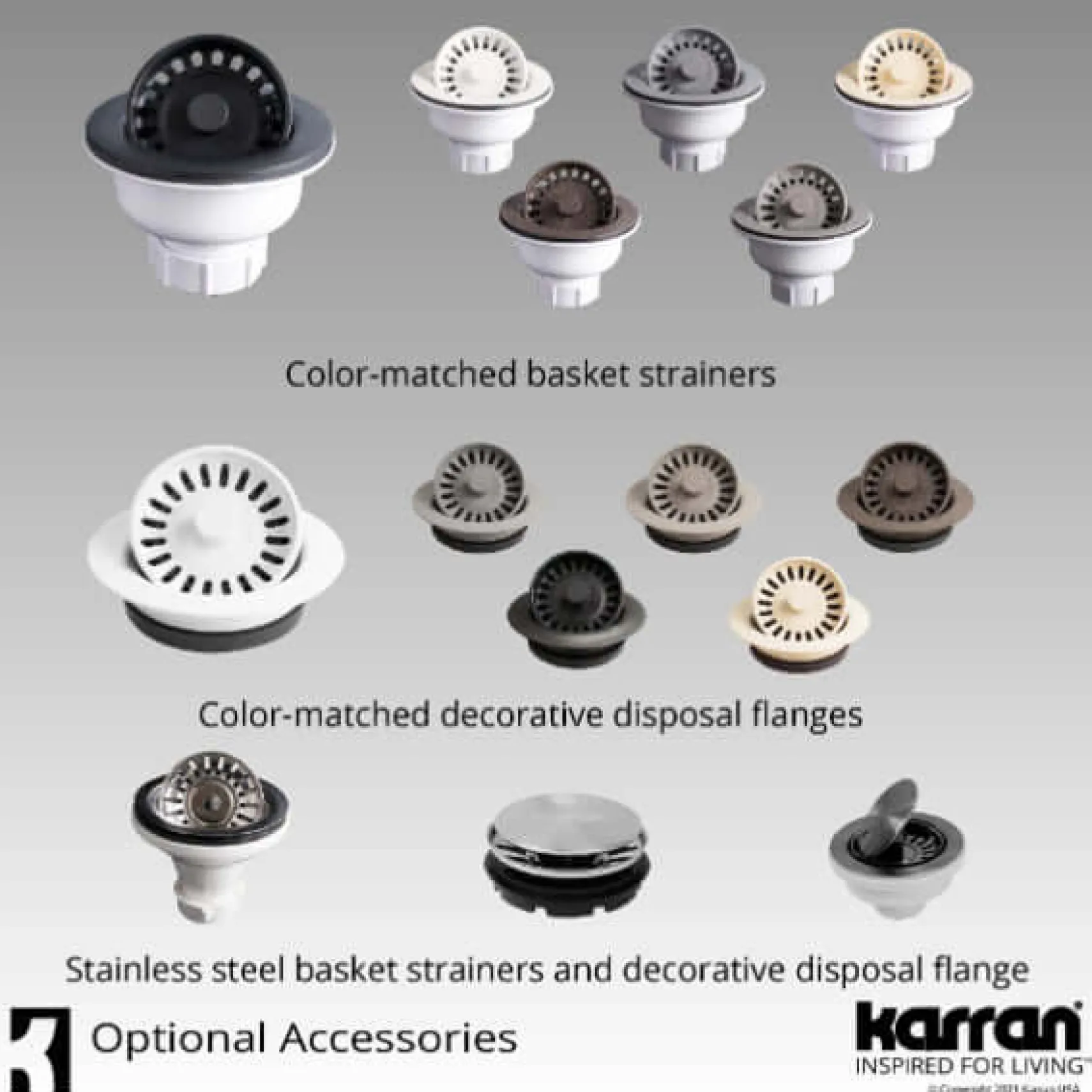 Karran 32" Undermount Quartz Composite Kitchen Sink, White, QU-670-WH-PK1
