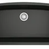 Karran 33" Undermount Quartz Composite Kitchen Sink, Black, QU-712-BL