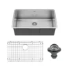 Karran 30" Undermount Stainless Steel Kitchen Sink, 16 Gauge, EL-75-PK1