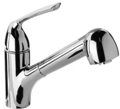 Latoscana 1.8 GPM Single Handle Pull Out Spray Kitchen Faucet, Chrome, 64CR576