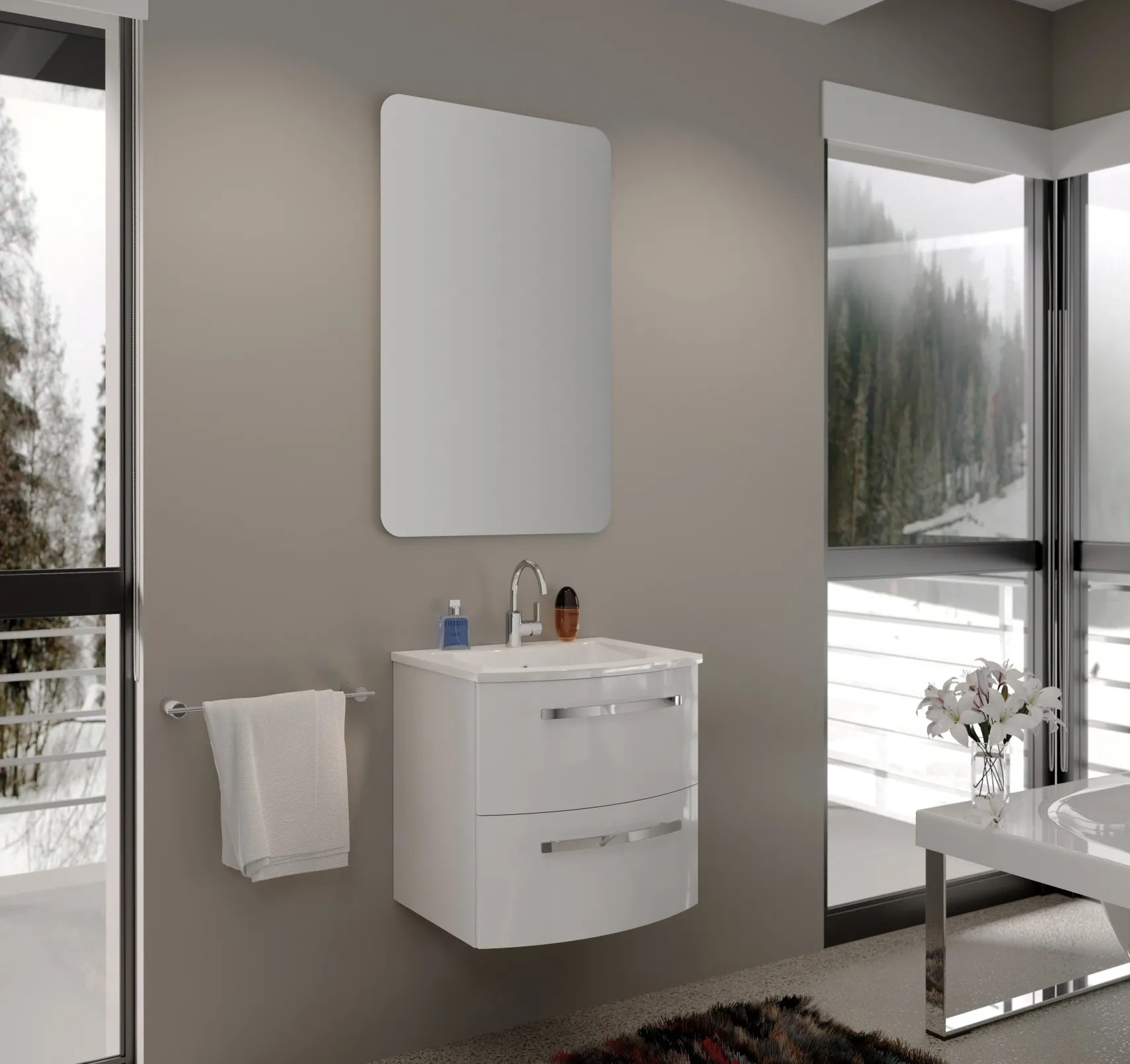 Latoscana 22" Modern Bathroom Vanity, Palio Series, PA22OPT1