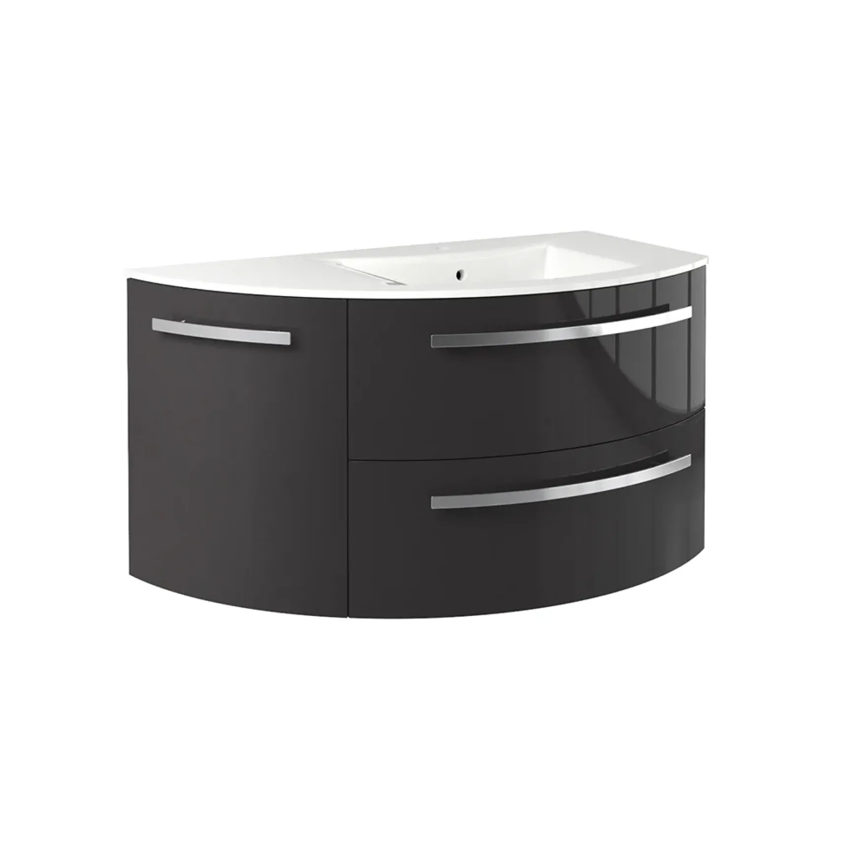 Latoscana 38" Modern Bathroom Vanity Right Side Corner, Ameno Series, AM38OPT2