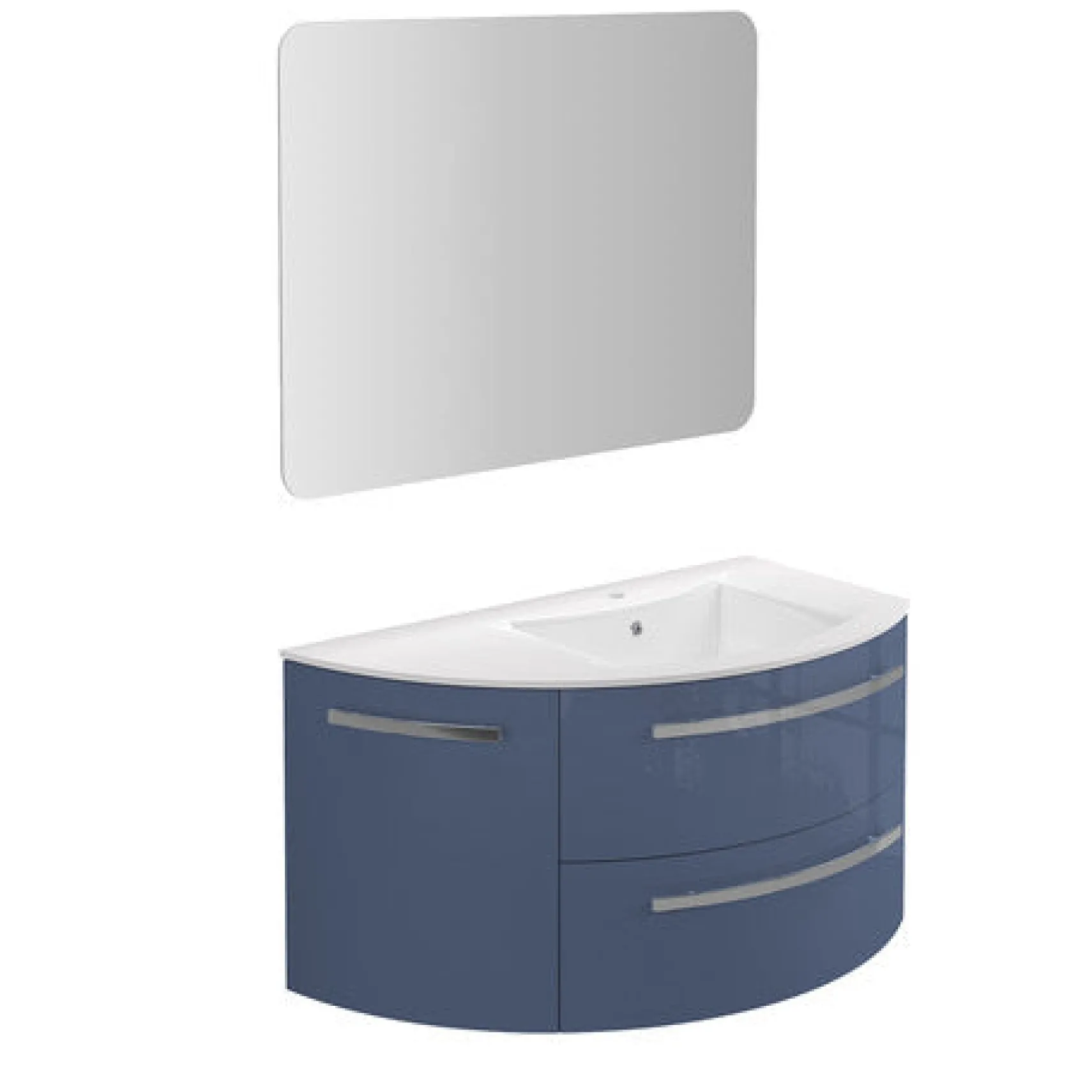 Latoscana 38" Modern Bathroom Vanity Right Side Corner, Ameno Series, AM38OPT2