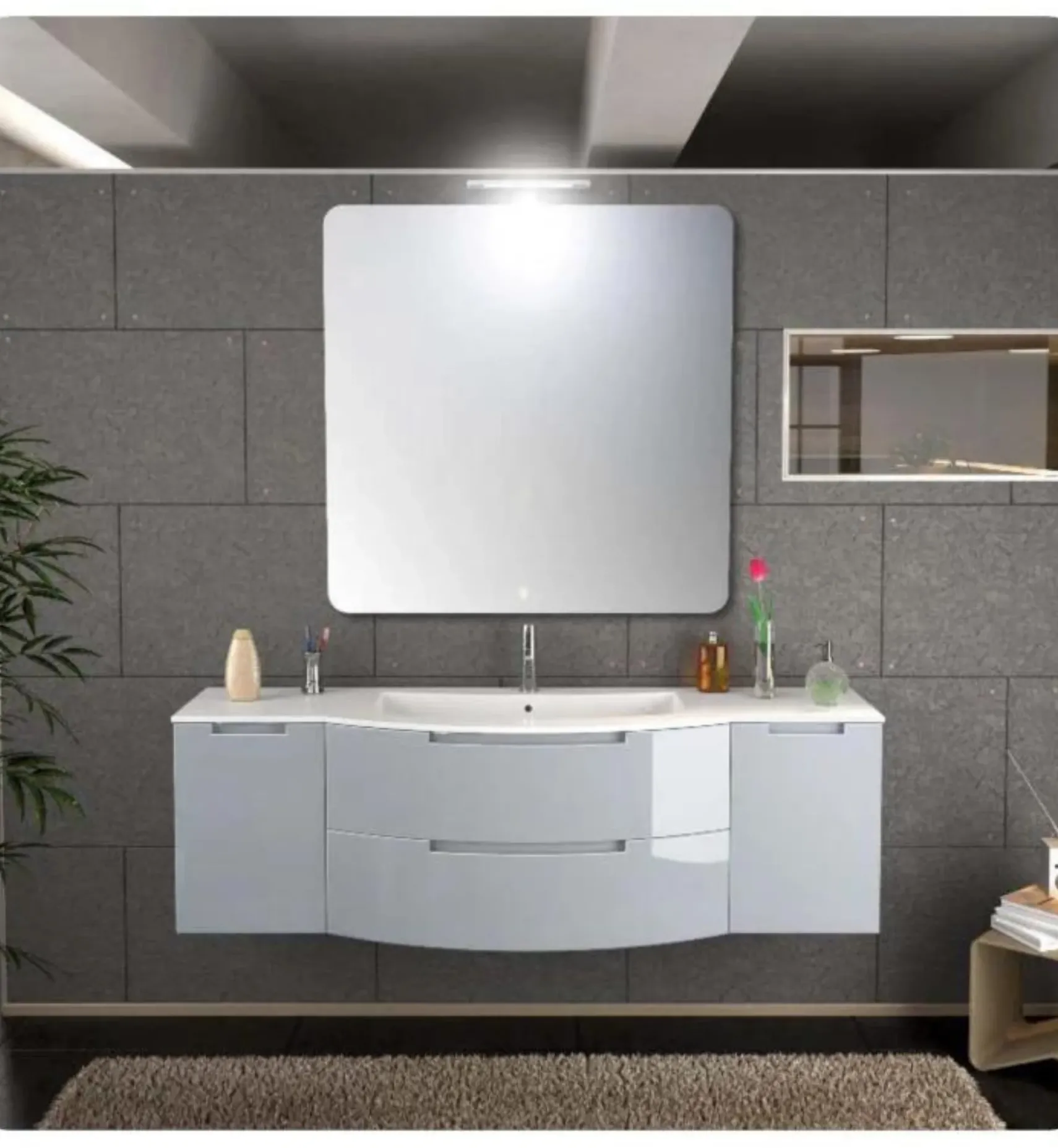 Latoscana 57" Modern Bathroom Vanity, Oasi Series, OA57OPT4
