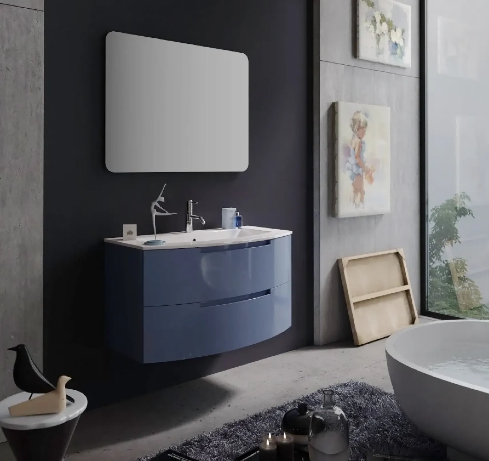 Latoscana 39" Modern Bathroom Vanity, Oasi Series, OA39OPT1