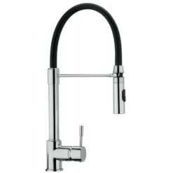 Latoscana Elba Single Handle Pull Out Spray Kitchen Faucet, Chrome, 78CR557YO