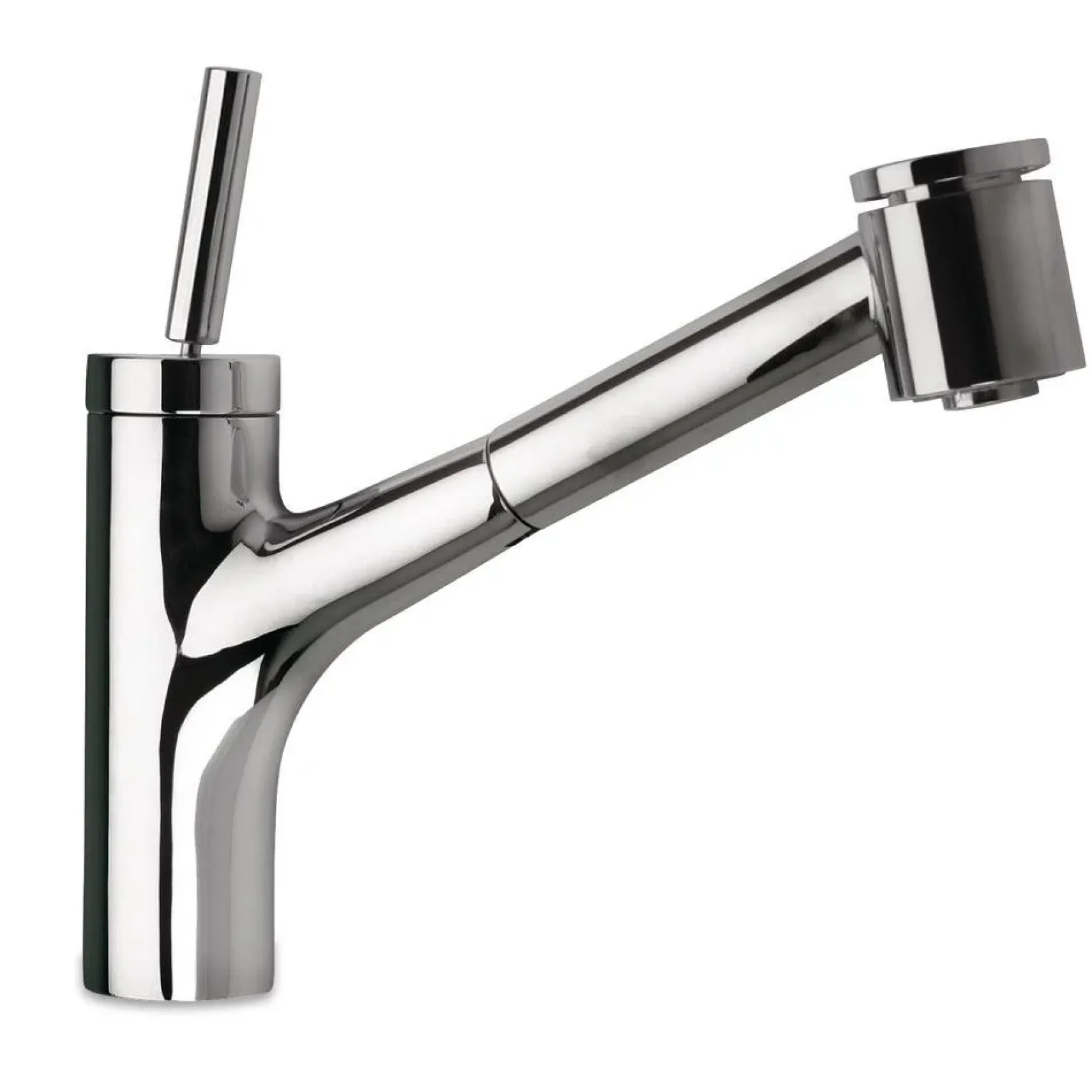 Latoscana Elba Single Handle Pull Out Kitchen Faucet Dual Function Sprayer, Chrome, 78CR576