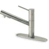 Latoscana Elba Single Handle Pull Out Spray Kitchen Faucet, Brushed Nickel, 78PW568