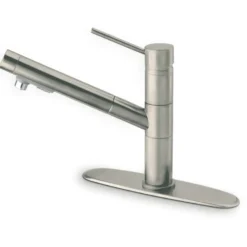 Latoscana Elba Single Handle Pull Out Spray Kitchen Faucet, Brushed Nickel, 78PW568