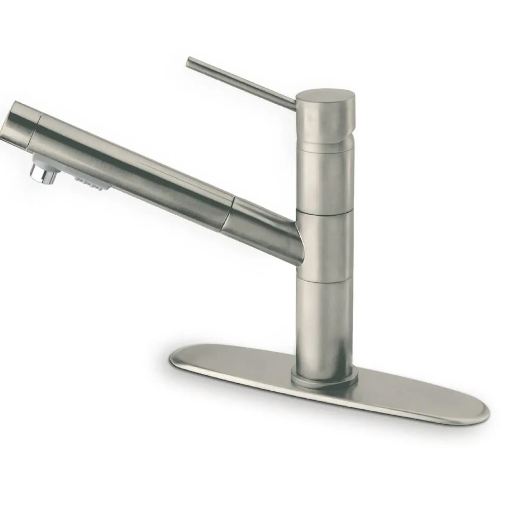 Latoscana Elba Single Handle Pull Out Spray Kitchen Faucet, Brushed Nickel, 78PW568