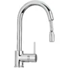 Latoscana Elba Single Handle Pull Down Kitchen Faucet, Stream Only, Chrome, 78CR591