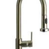 Latoscana Elix Single Handle Pull Down Spray Kitchen Faucet, Brushed Nickel, 92PW591LL