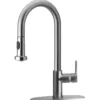 Latoscana Elix Single Handle Pull Down Spray Kitchen Faucet, Chrome, 92CR591LL