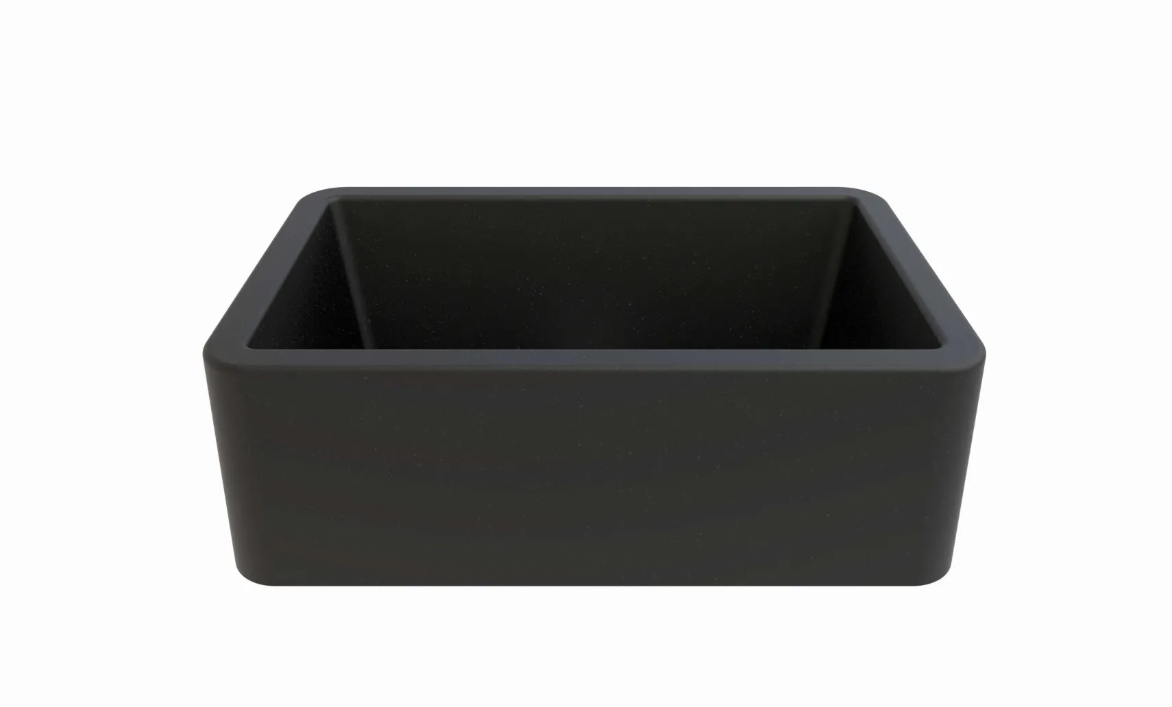 LaToscana 30" Farmhouse Sink, Quartz Composite, Black Metallic, Marmorin Series, LA3019B