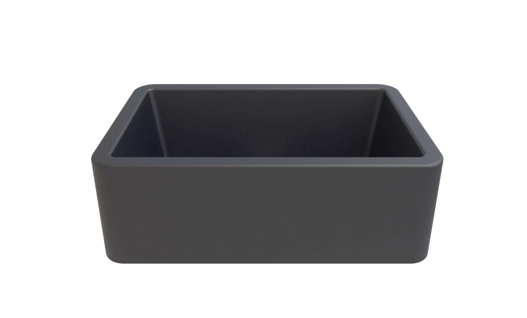 LaToscana 30" Farmhouse Sink, Quartz Composite, Titanium Grey Metallic, Marmorin Series, LA3019T